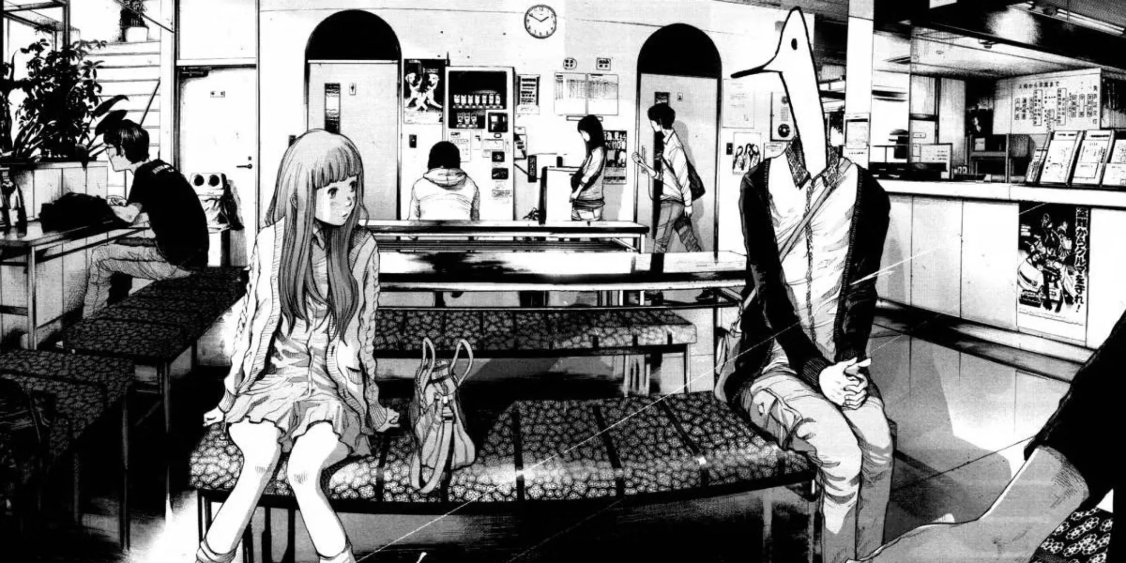 Ảnh bìa manga Oyasumi Punpun với hình ảnh nhân vật Punpun dưới dạng chú chim