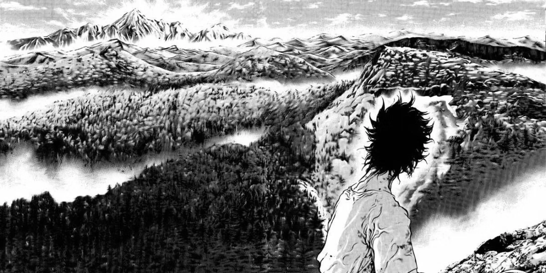 Ảnh bìa manga The Climber với hình ảnh một người đang leo núi