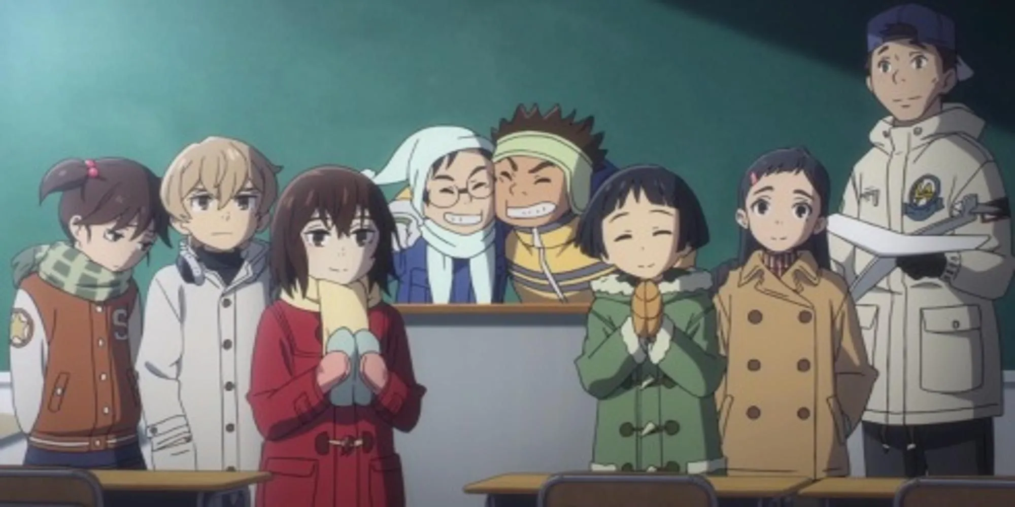 Ảnh minh họa anime Erased với nhân vật chính Satoru và Kayo