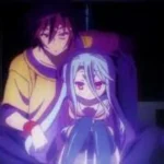 Anh minh họa anime No Game No Life với hai nhân vật chính