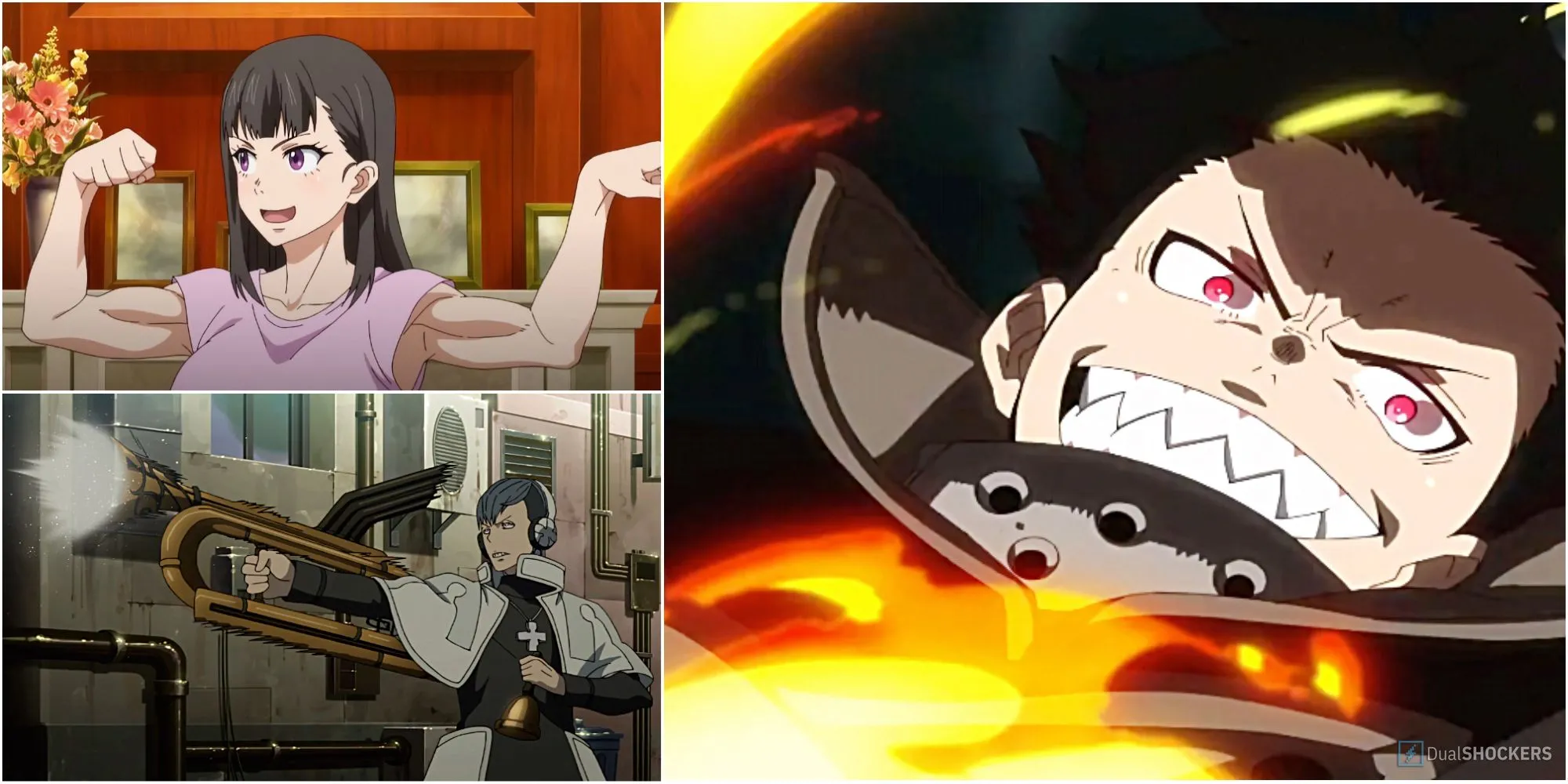 Ba nhân vật mạnh mẽ trong Fire Force: Maki, Kareem và Shinra