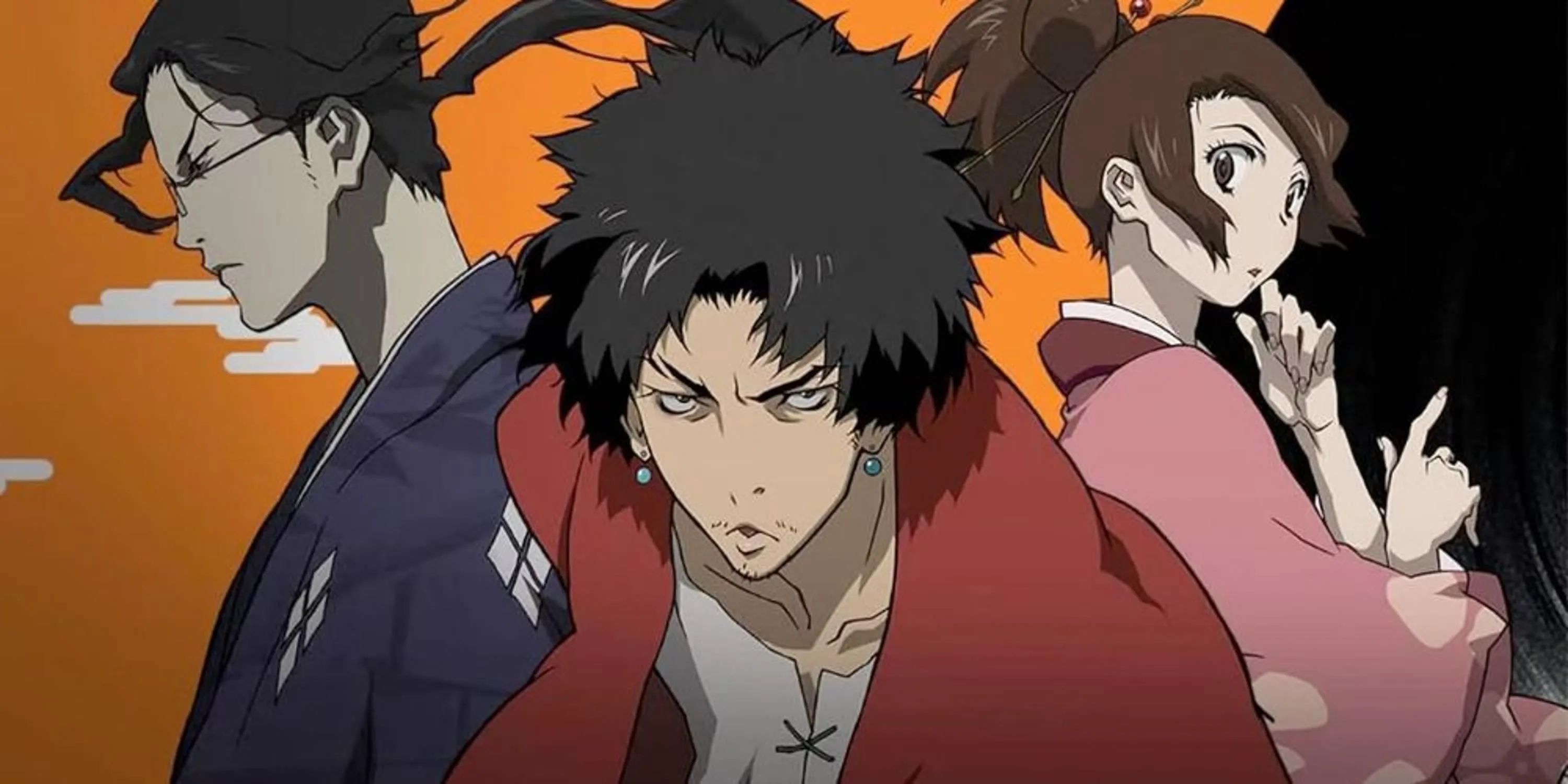 Bộ ba Mugen, Jin và Fuu trong anime Samurai Champloo