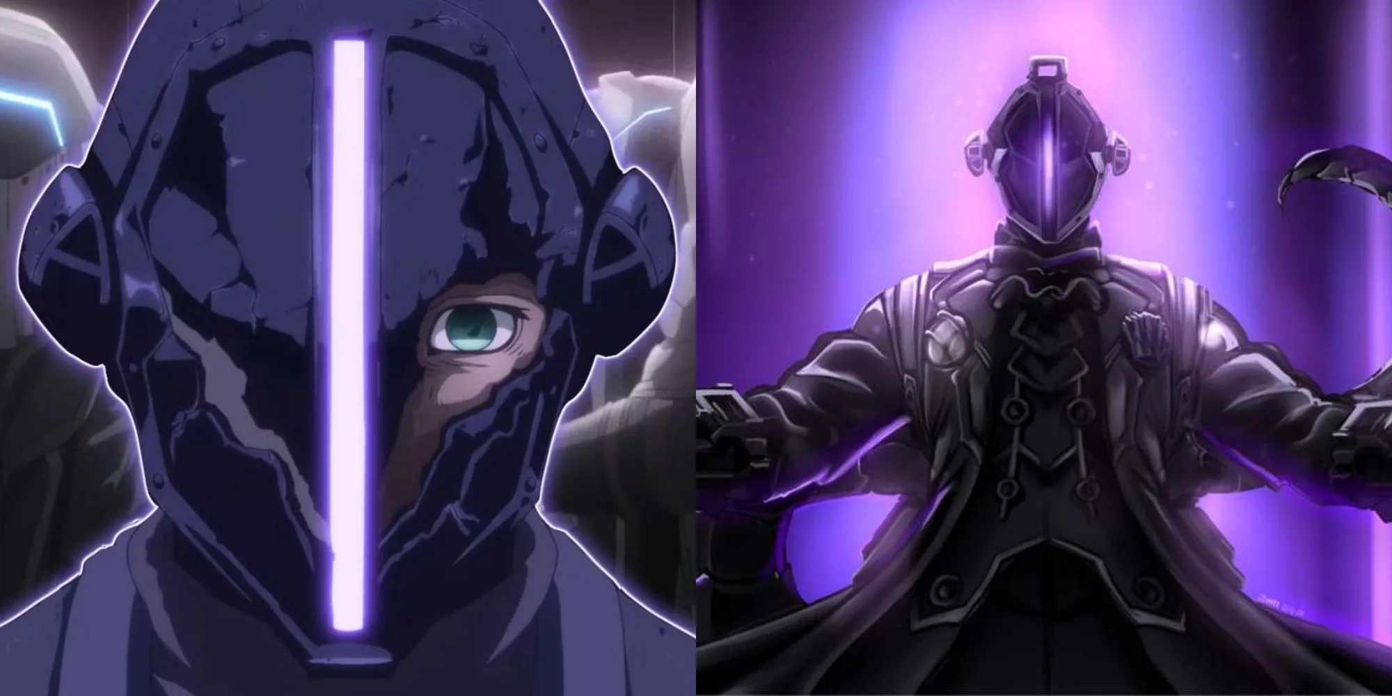 Bondrewd mặc bộ đồ trắng và mũ bảo hiểm đặc trưng trong Made in Abyss