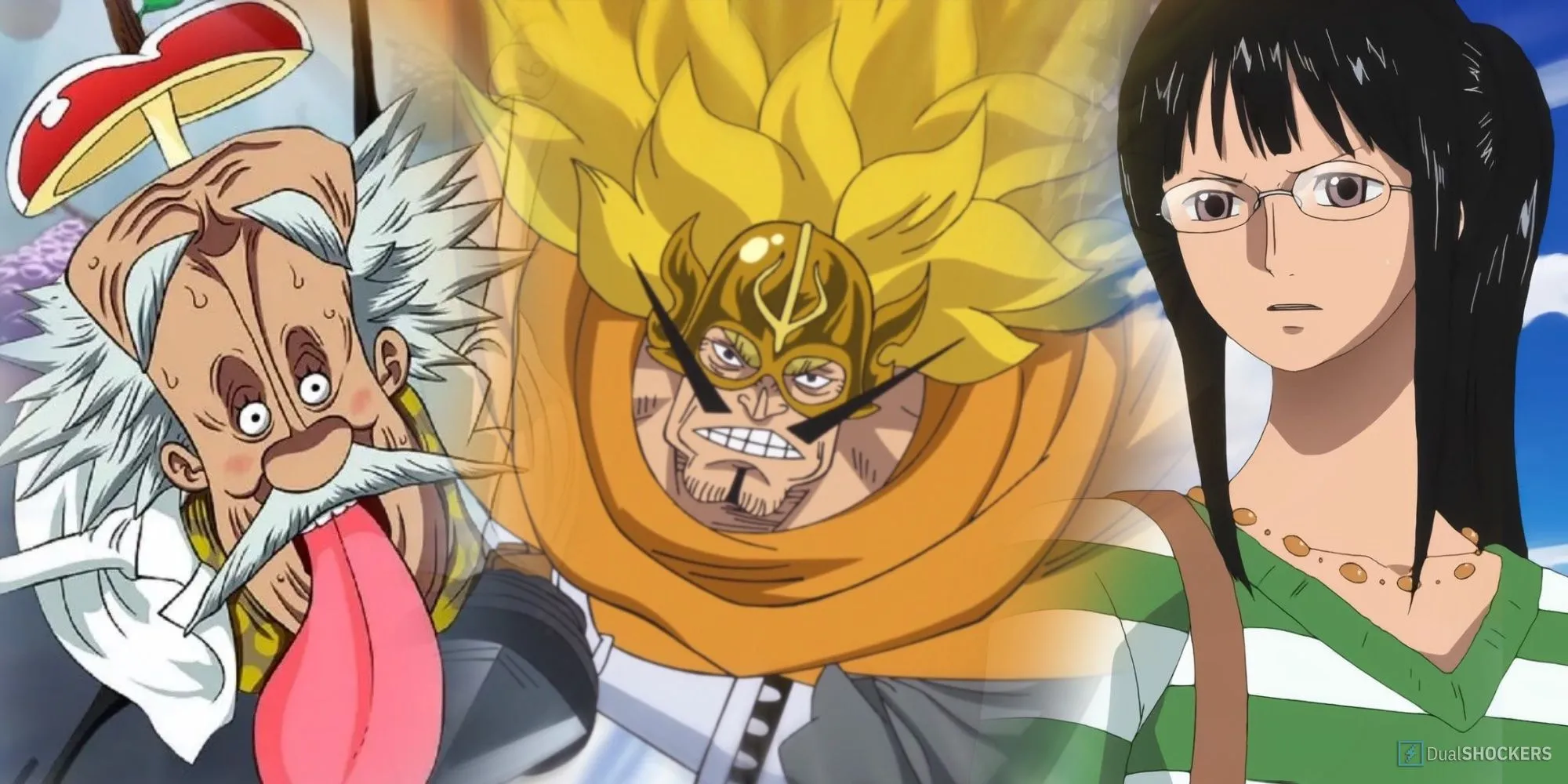 Các nhà khoa học và học giả quan trọng trong One Piece (Vegapunk, Vinsmoke Judge, Nico Robin)
