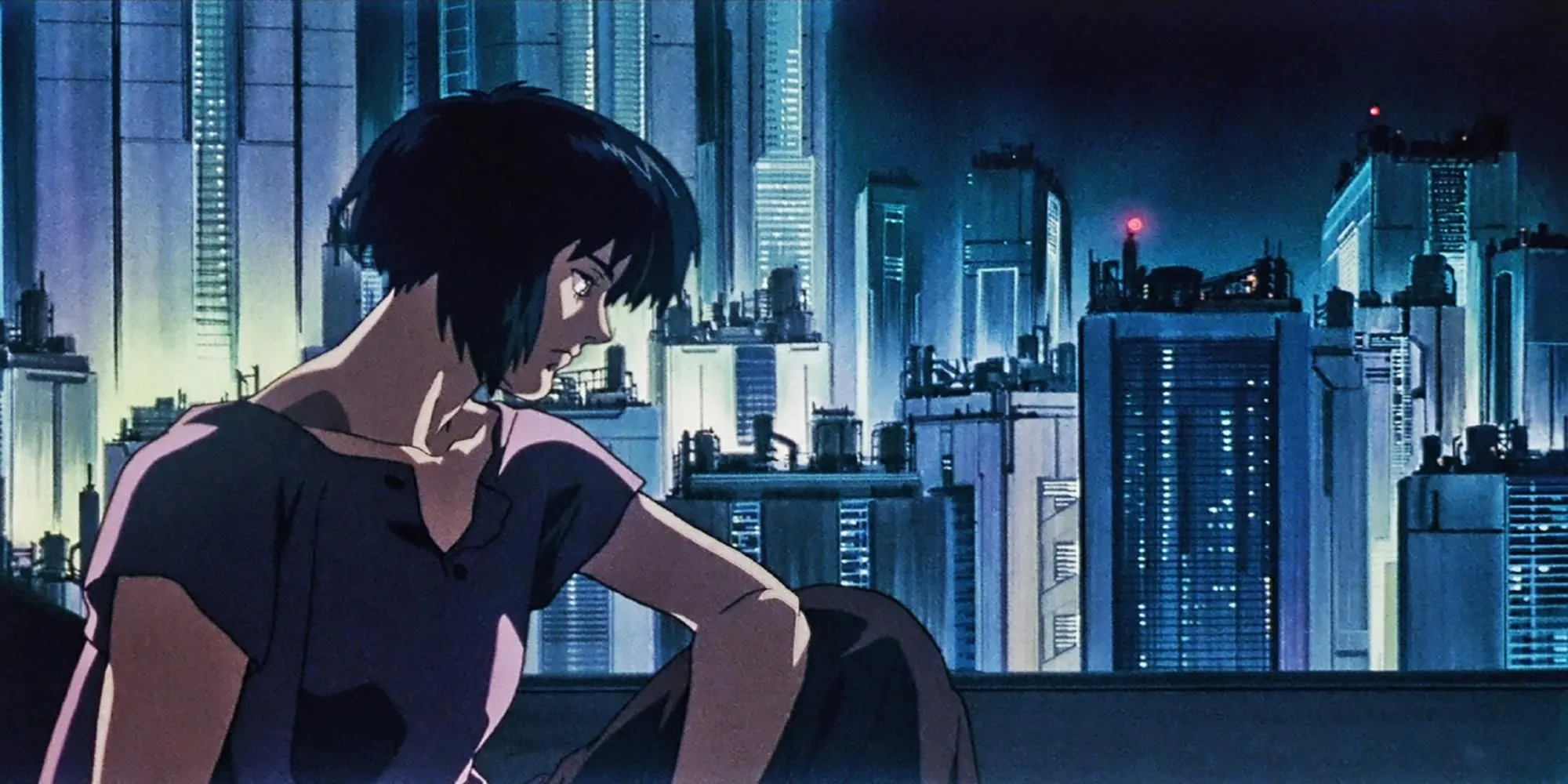 Cảnh hành động trong bộ anime kinh điển Ghost in the Shell