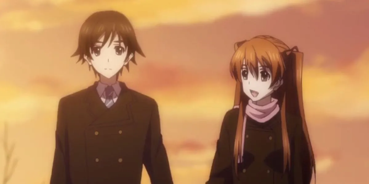 Cặp đôi Haruki Kitahara và Setsuna Ogiso trong anime White Album 2