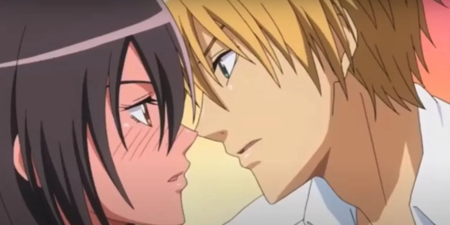 Cặp đôi Misaki Ayuzawa và Takumi Usui trong anime Kaichou wa Maid-sama!