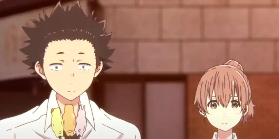 Cặp đôi Shouko Nishimiya và Shouya Ishida trong phim anime A Silent Voice