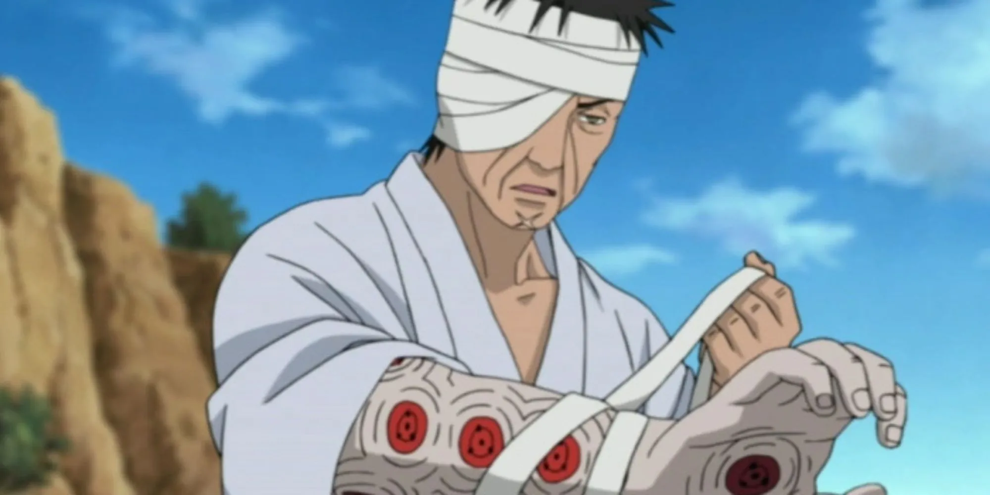 Danzo Shimura, thủ lĩnh Root, kẻ chủ mưu đằng sau vụ thảm sát Uchiha và nhiều hành động tàn ác khác