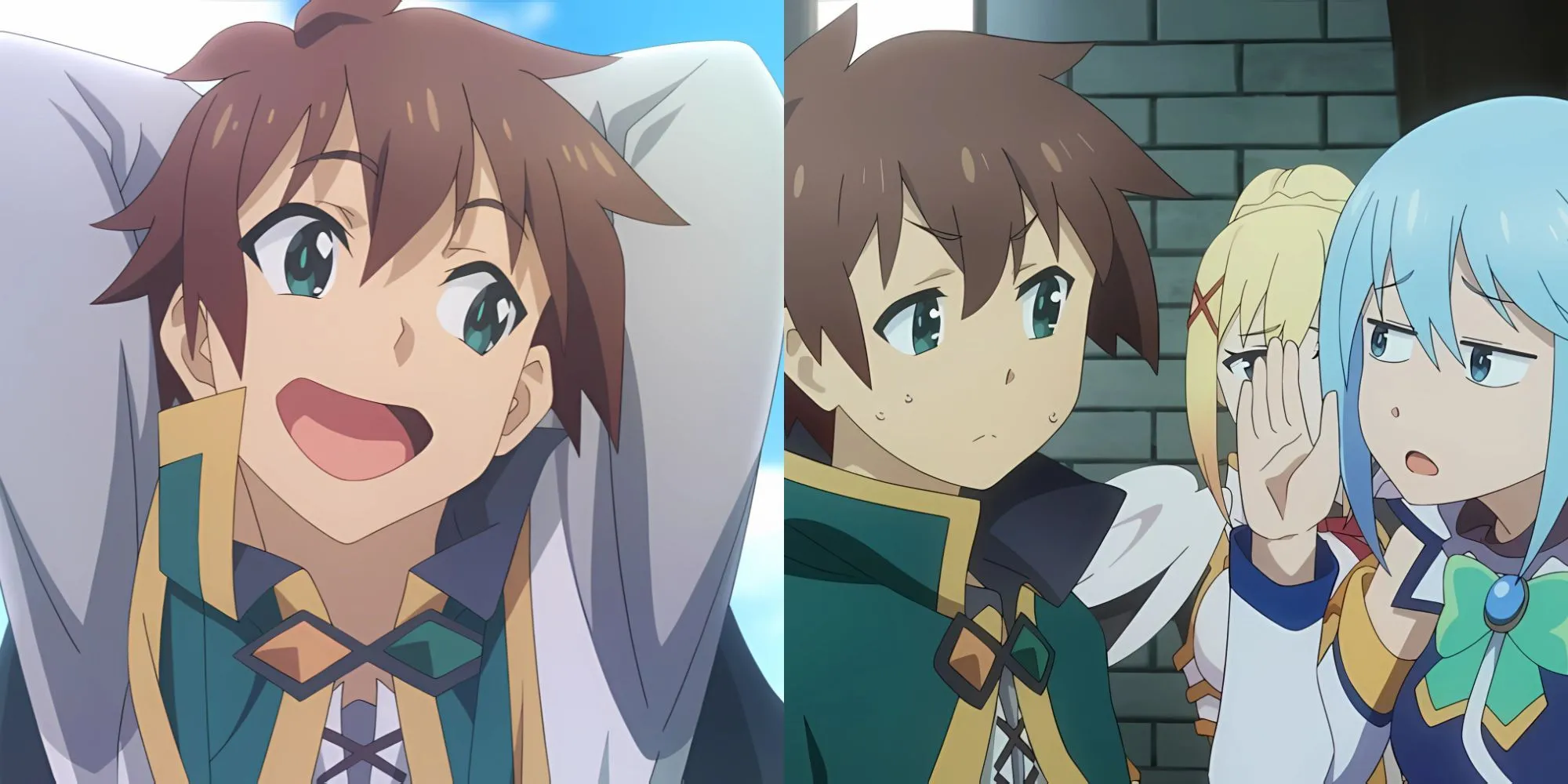 Đội Kazuma trong KonoSuba với biểu cảm hài hước