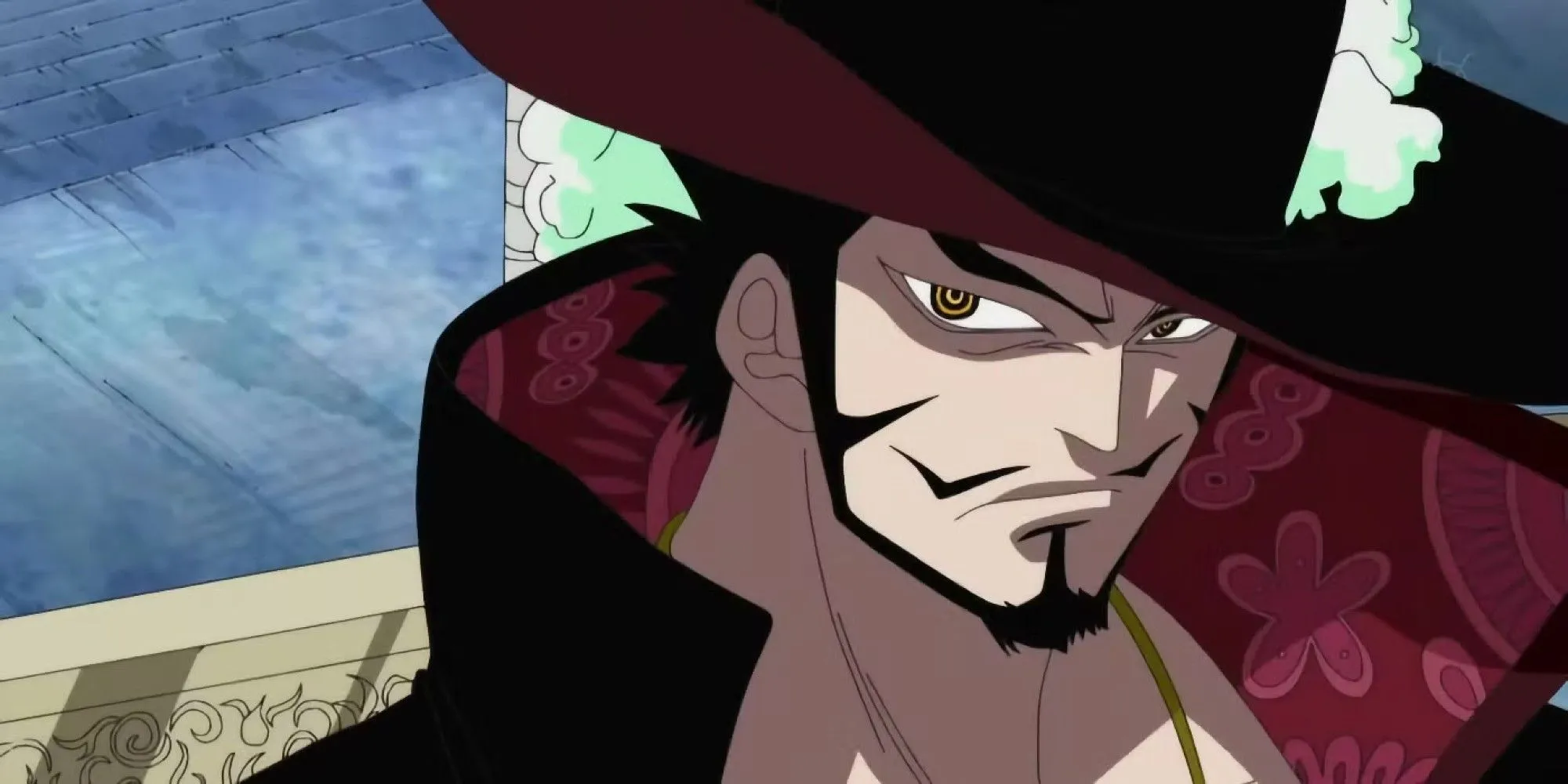 Dracule Mihawk, Kiếm Sĩ Vĩ Đại Nhất Thế Giới, với thanh Yoru