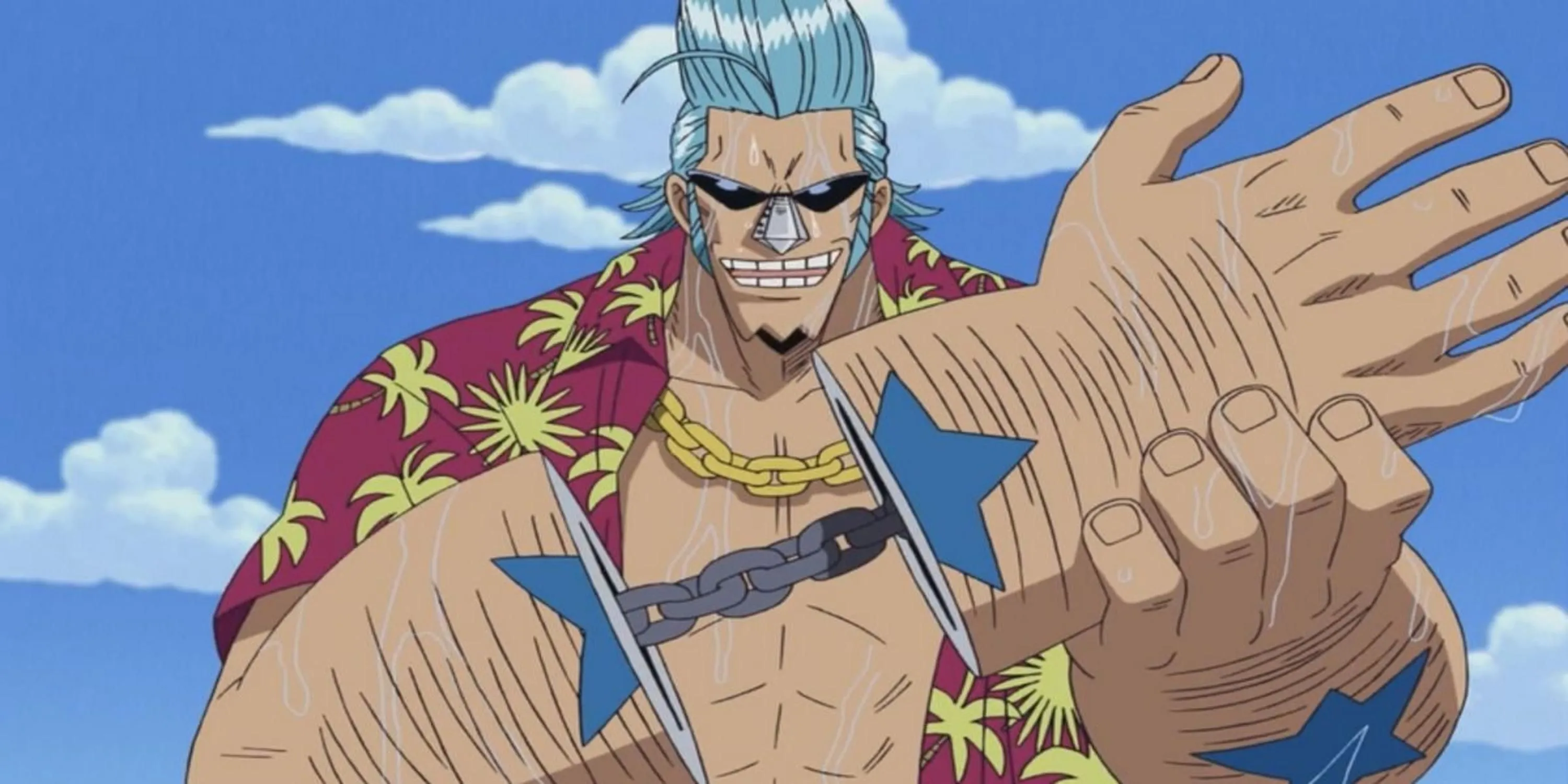 Franky, thợ đóng tàu cyborg với năng lượng cola của Băng Hải Tặc Mũ Rơm trong One Piece
