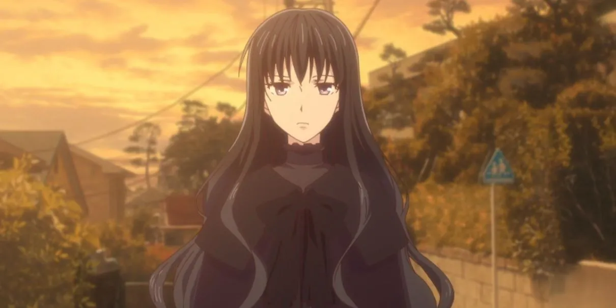 Hanajima Saki từ Fruits Basket với mái tóc dài và năng lượng đặc biệt