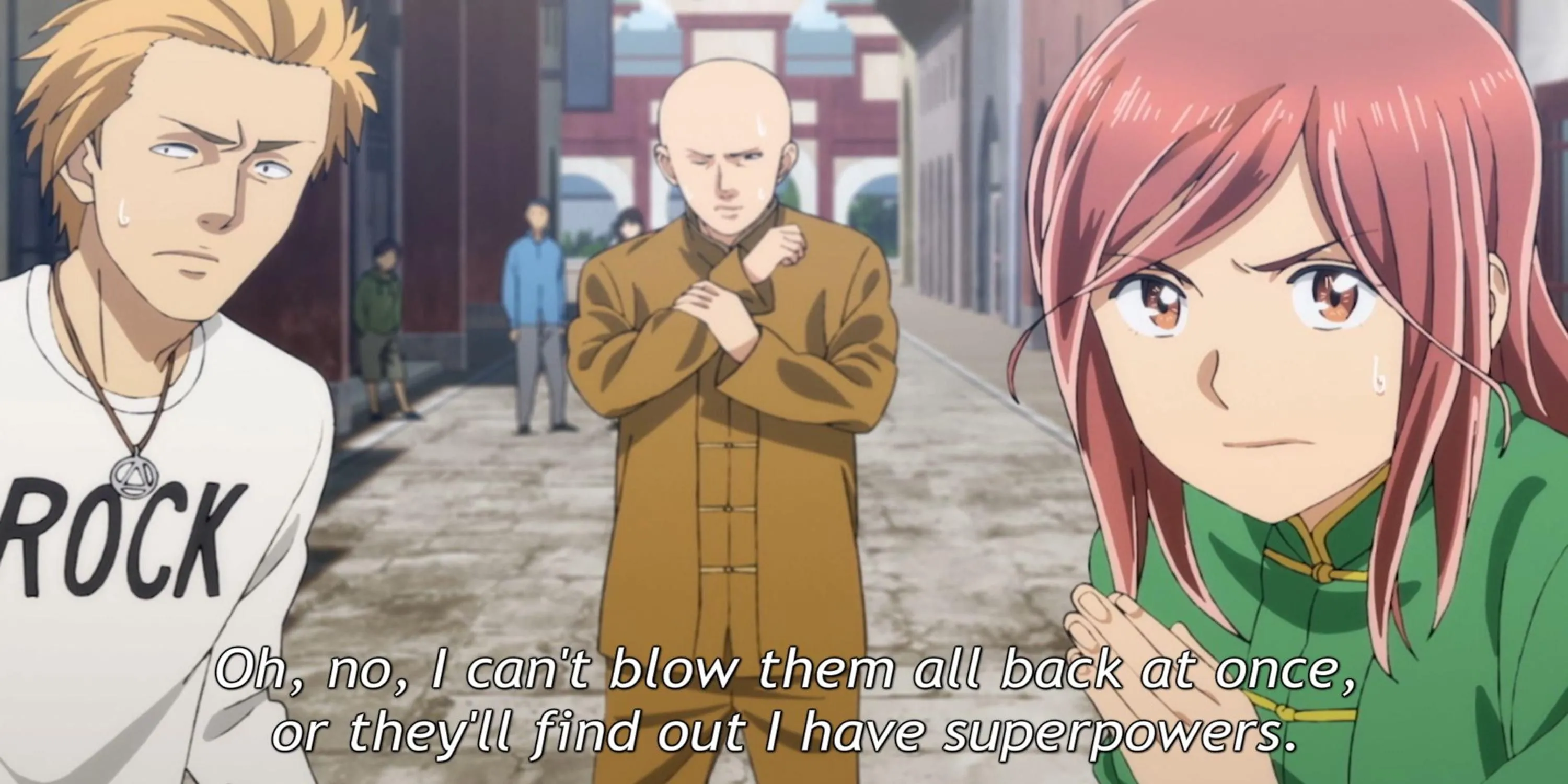 Hina và Nitta trong bộ anime Hinamatsuri