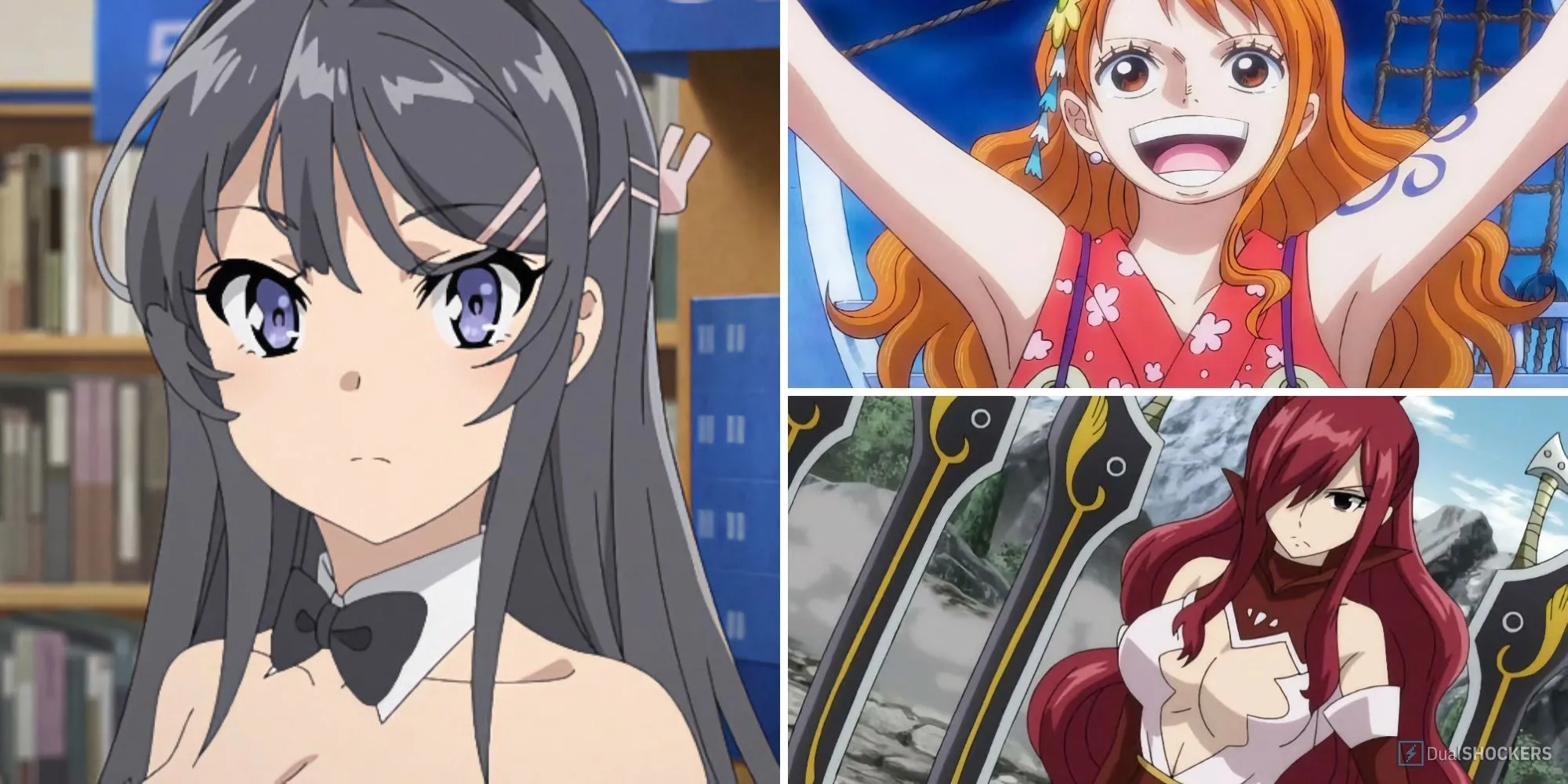Hình ảnh minh họa các nữ nhân vật anime mạnh mẽ và được yêu thích