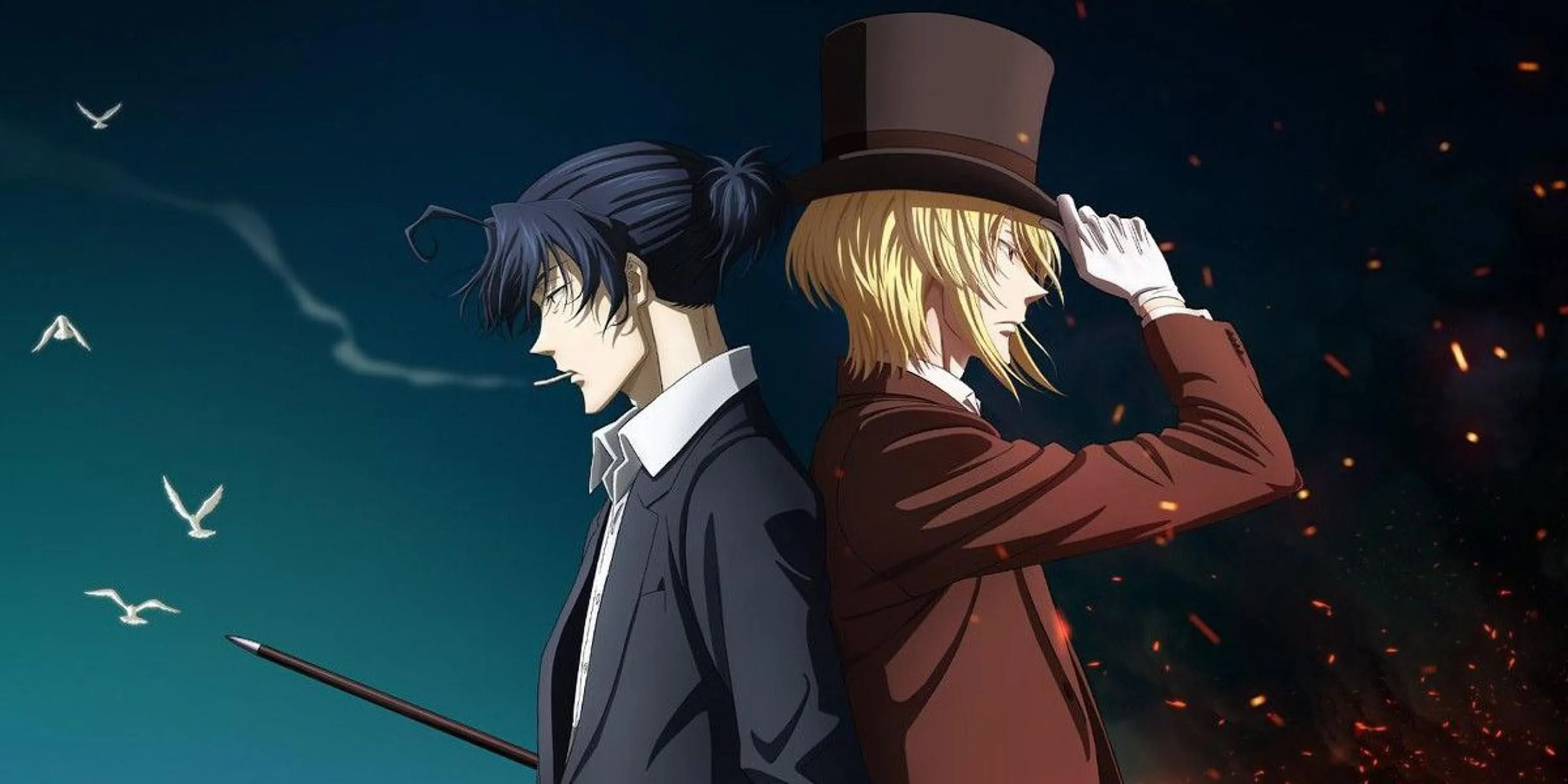 Hình ảnh nhân vật chính trong anime Moriarty the Patriot do Production I.G sản xuất