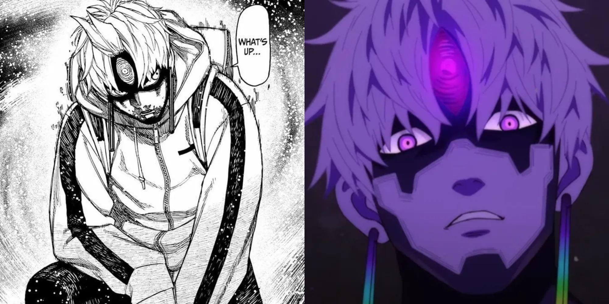 Jiji Gen với đôi mắt quỷ ám trong manga Dandadan