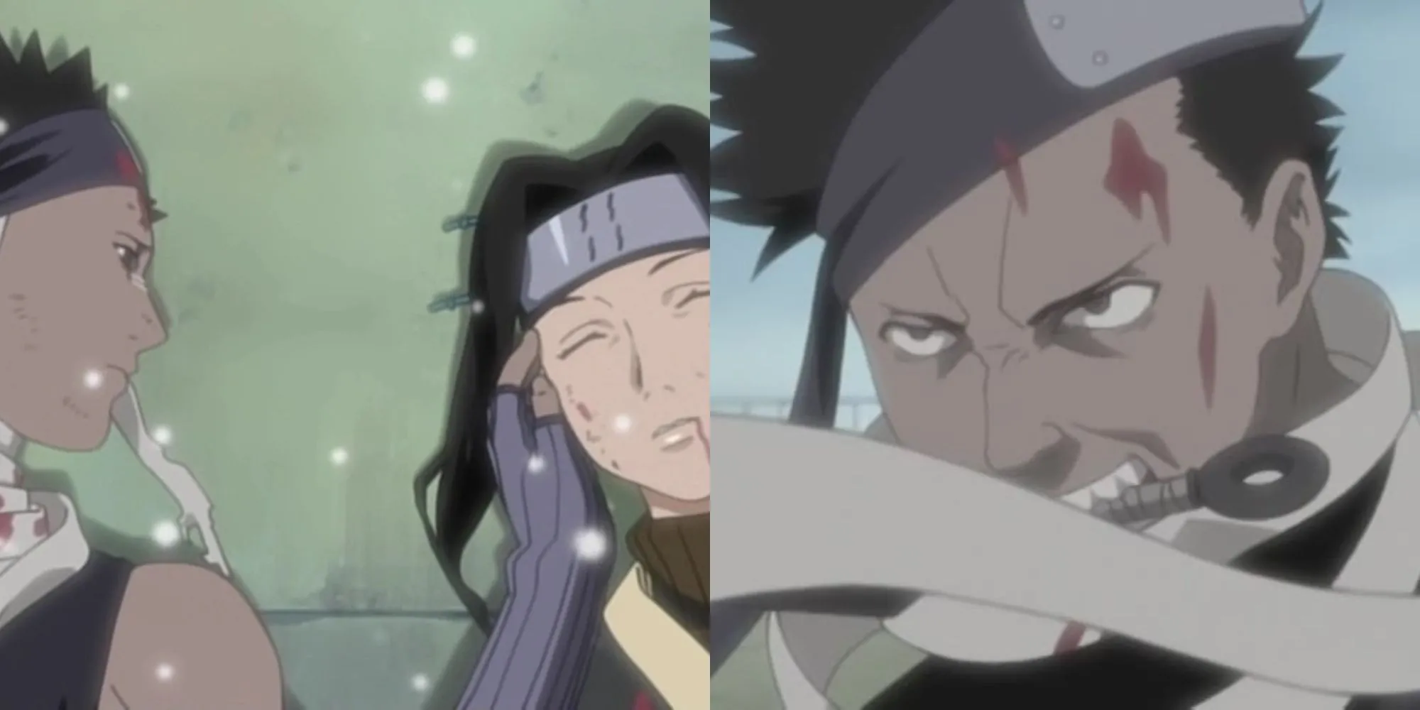 Khoảnh khắc Zabuza khóc bên cạnh thi thể của Haku trên cầu - Tập 19 Naruto