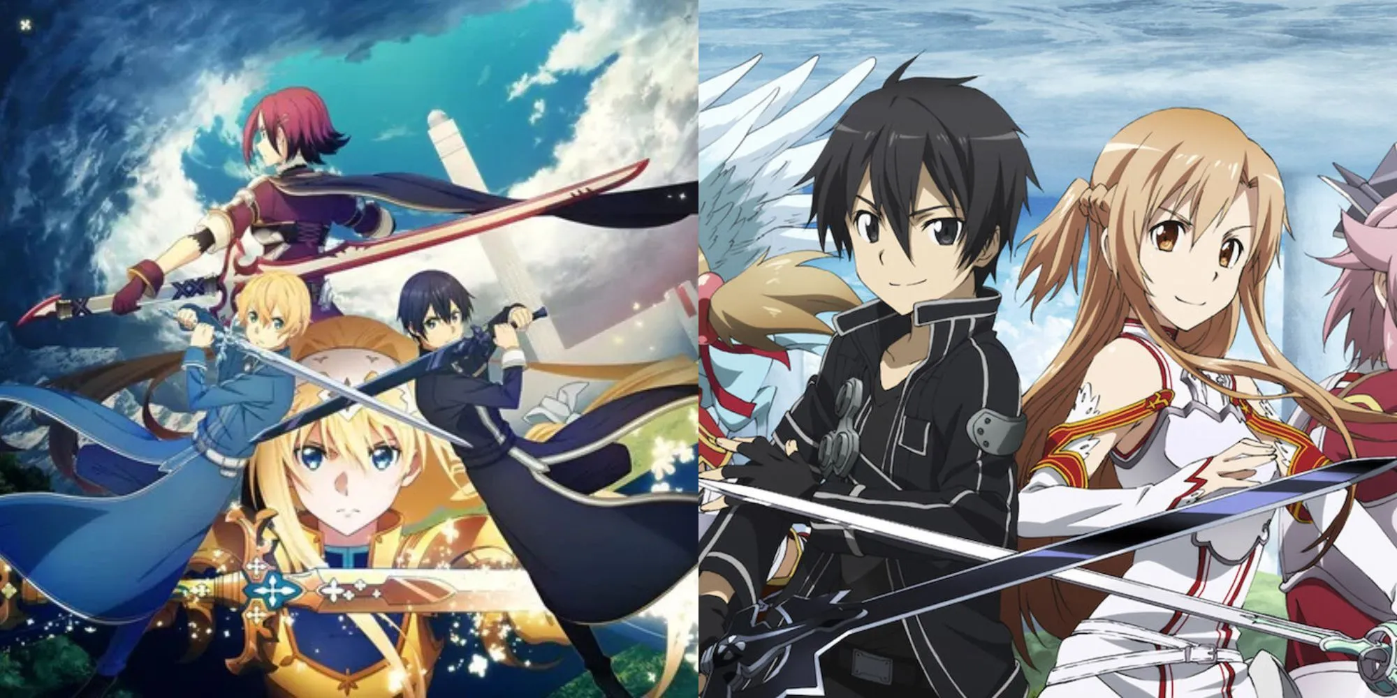Kirito đang sử dụng kỹ năng Song Kiếm (Dual-Wield) trong Sword Art Online