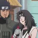 Kurenai Yuhi và Asuma Sarutobi đi cùng nhau, bị Naruto và Konohamaru theo dõi trong series Naruto.