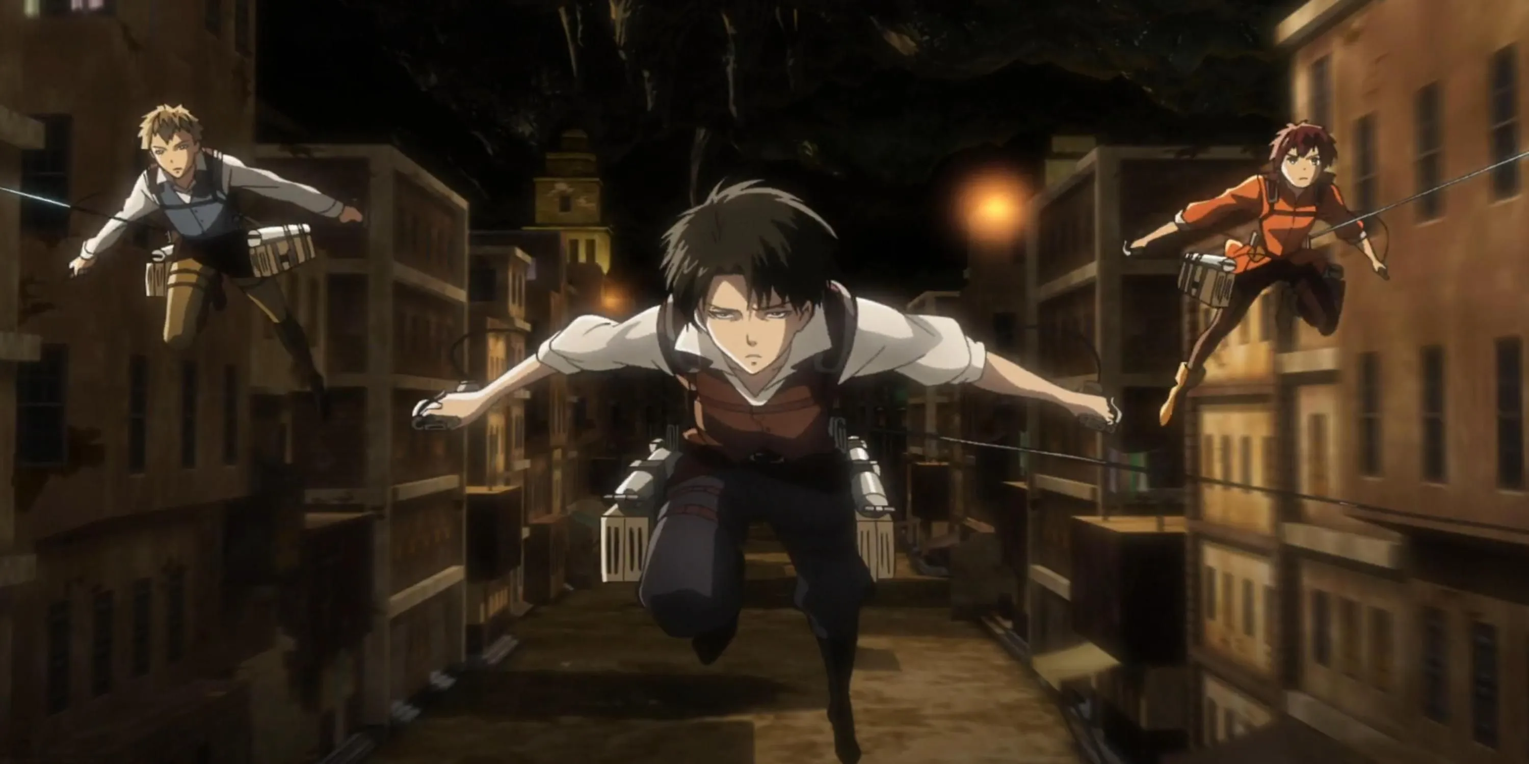 Levi Ackerman trẻ tuổi cùng Furlan và Isabel trong Attack on Titan No Regrets