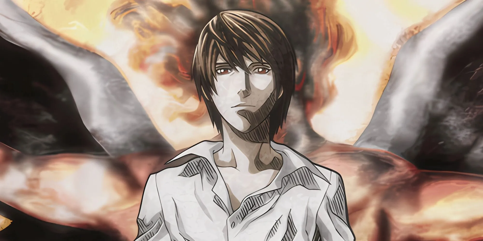 Light Yagami (Death Note) với cuốn sổ tử thần và kế hoạch trở thành vị thần mới Kira.