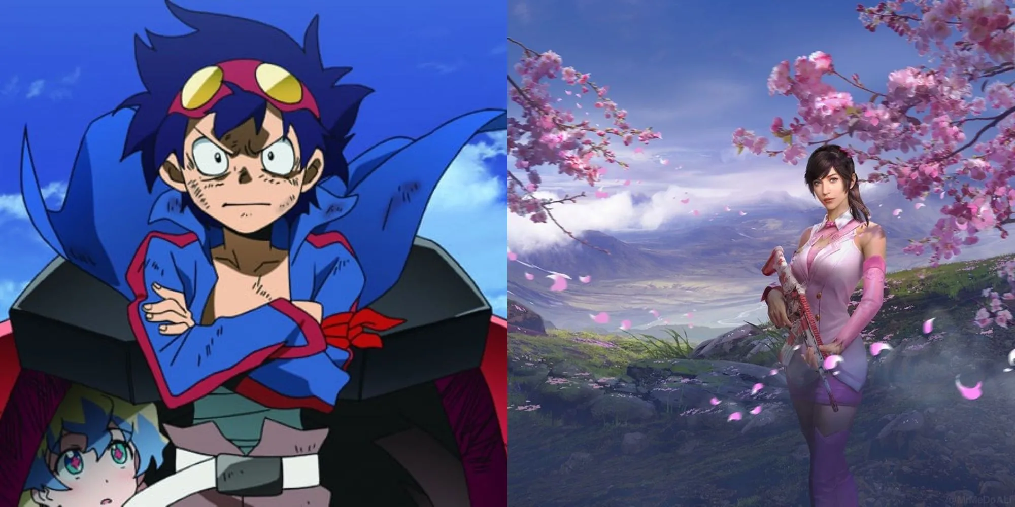 Minh họa tên game PUBG anime GurrenDrillRush lấy cảm hứng từ tinh thần tiến lên trong Gurren Lagann