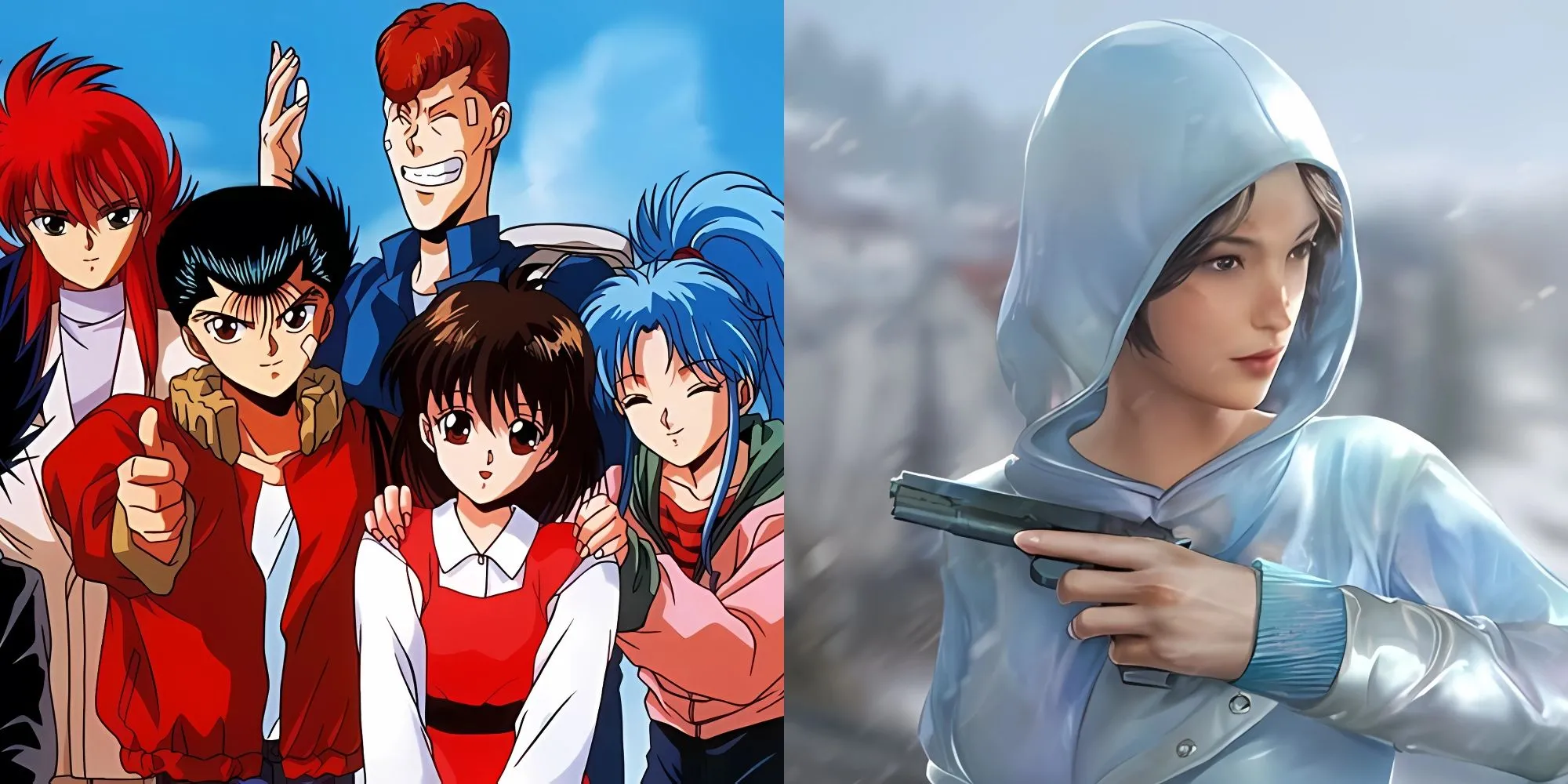 Minh họa tên game PUBG anime SpiritGunner lấy cảm hứng từ Spirit Gun của Yusuke trong Yu Yu Hakusho