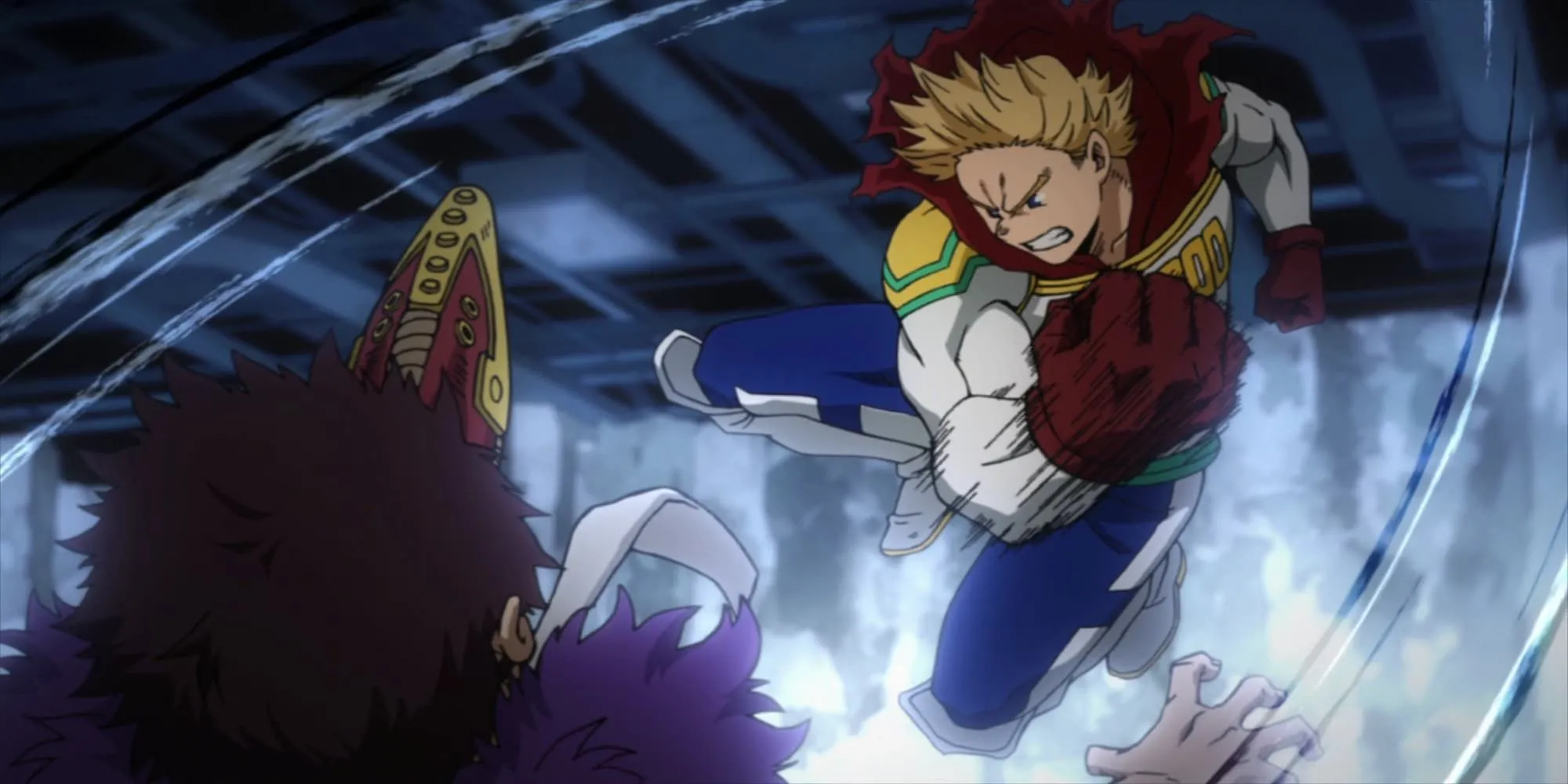 Mirio Togata (Lemillion) chiến đấu dũng cảm chống lại Overhaul
