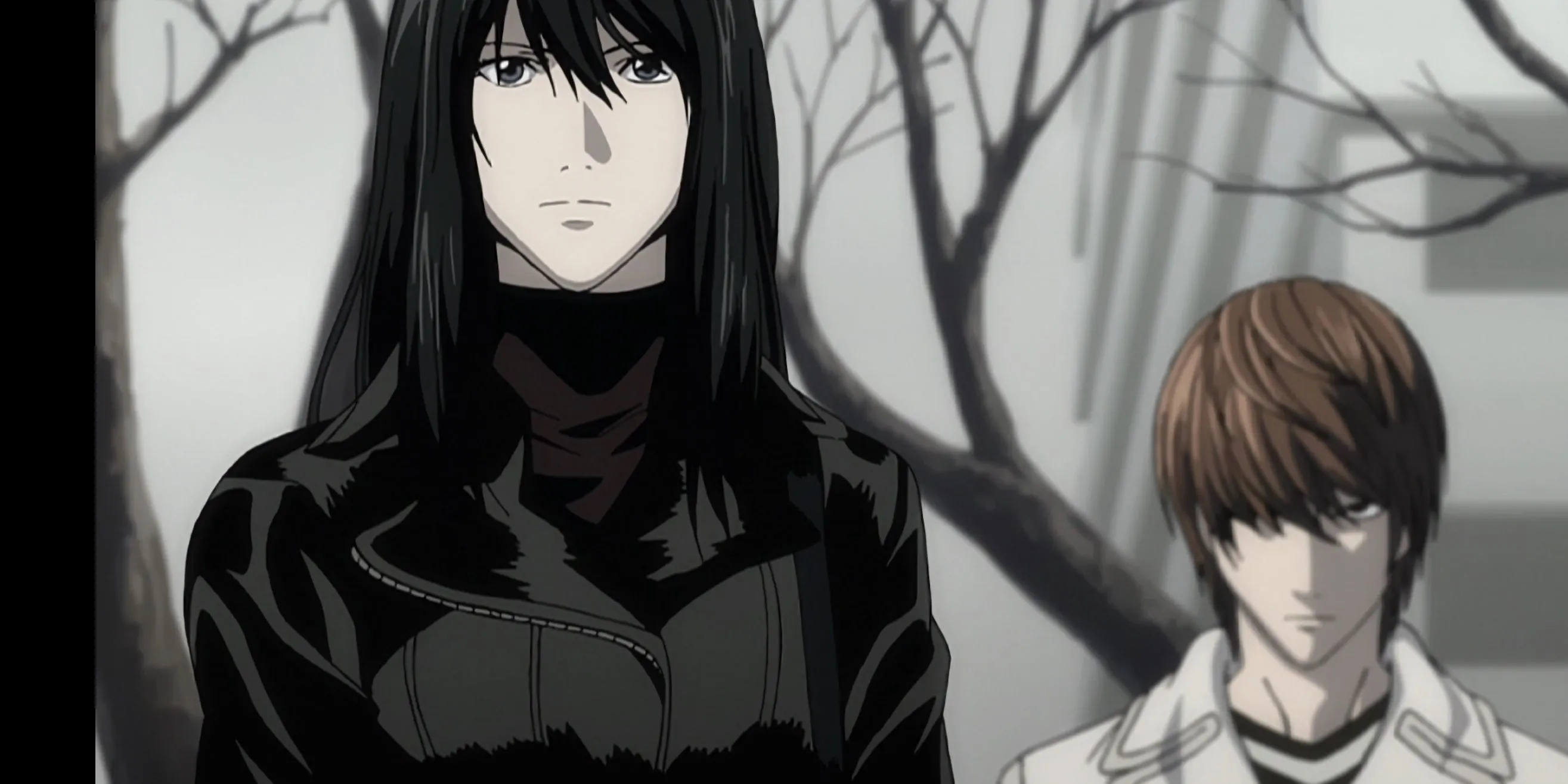 Naomi Misora đặc vụ FBI trong Death Note với vẻ mặt nghiêm nghị, thể hiện sự thông minh sắc sảo