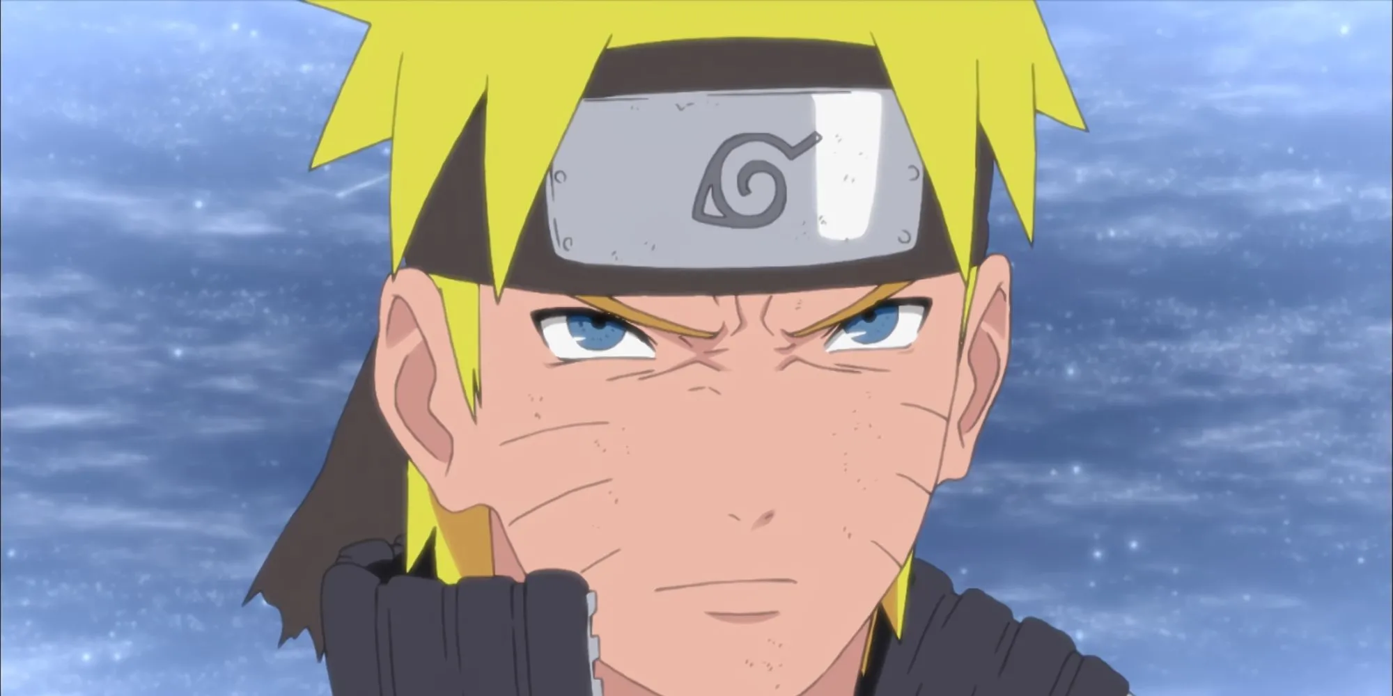 Naruto Uzumaki đang cau mày
