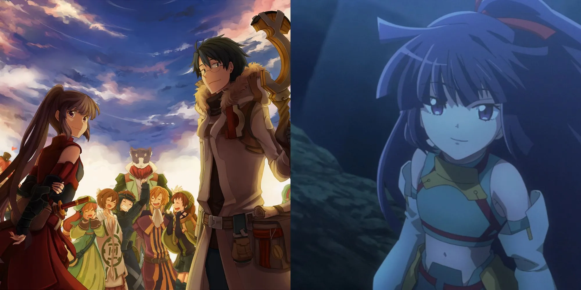 Nhân vật Shiroe từ Log Horizon cùng các thành viên bang hội trong một cuộc họp