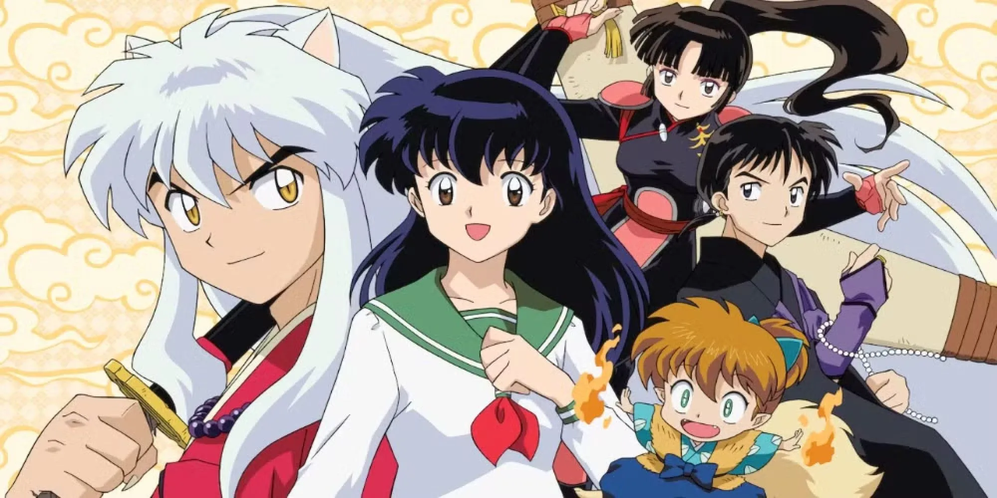 Nhóm Inuyasha, Kagome và bạn bè trên hành trình tìm ngọc Tứ Hồn.