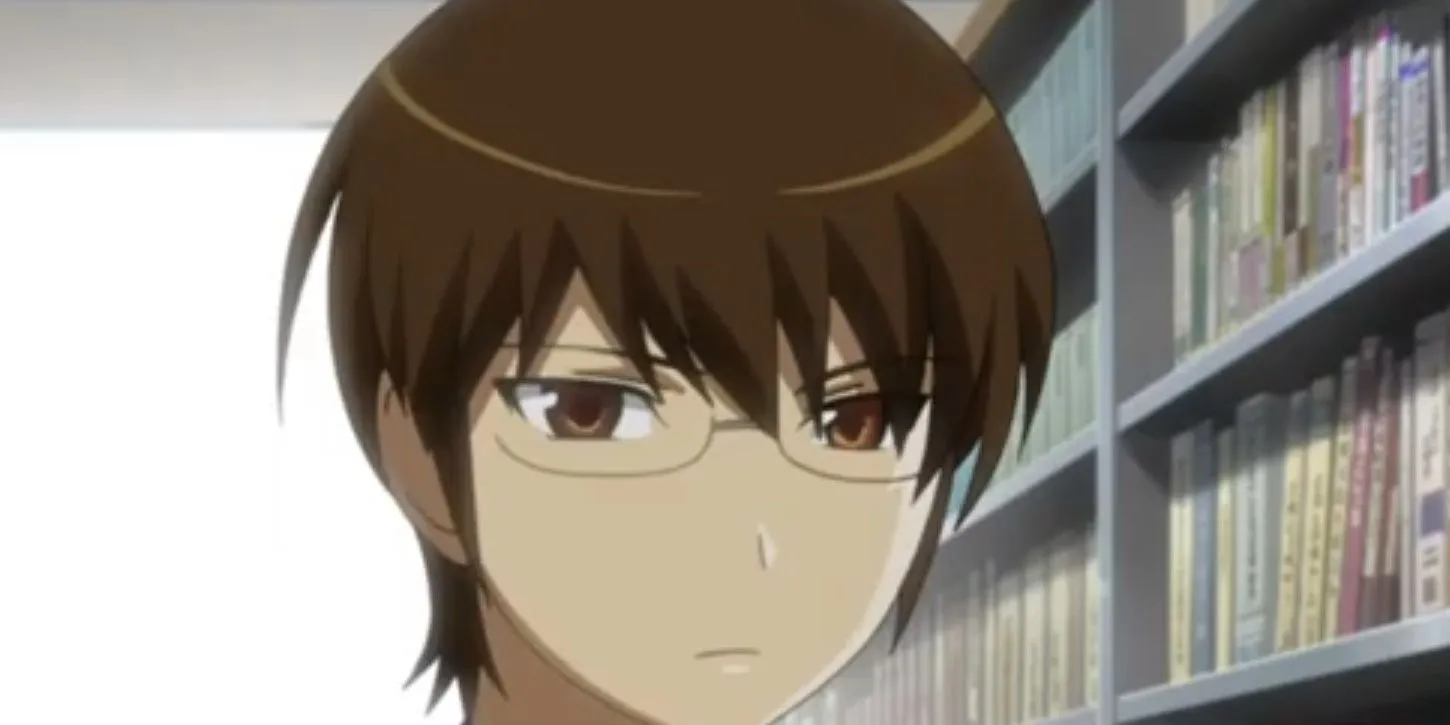 Nobuhiko Haneda từ The World God Only Knows lặng lẽ quan sát từ xa