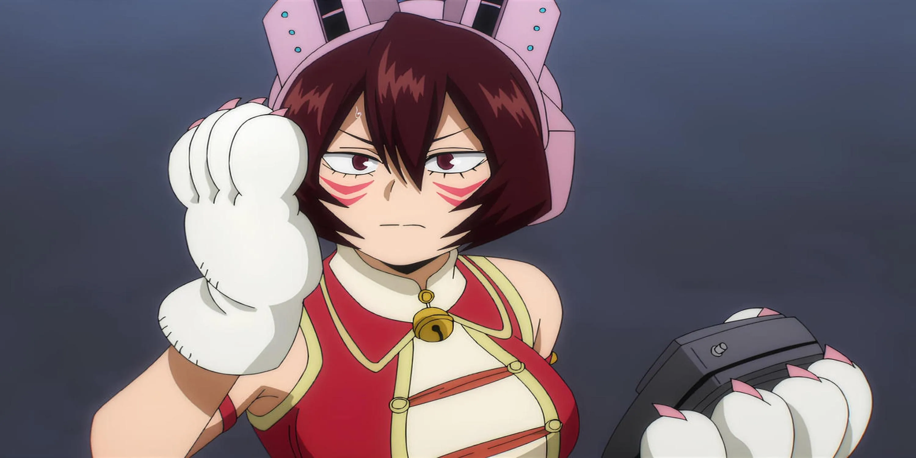 Nữ anh hùng Mandalay (Shino Sosaki) sử dụng Quirk Thần Giao Cách Cảm trong My Hero Academia