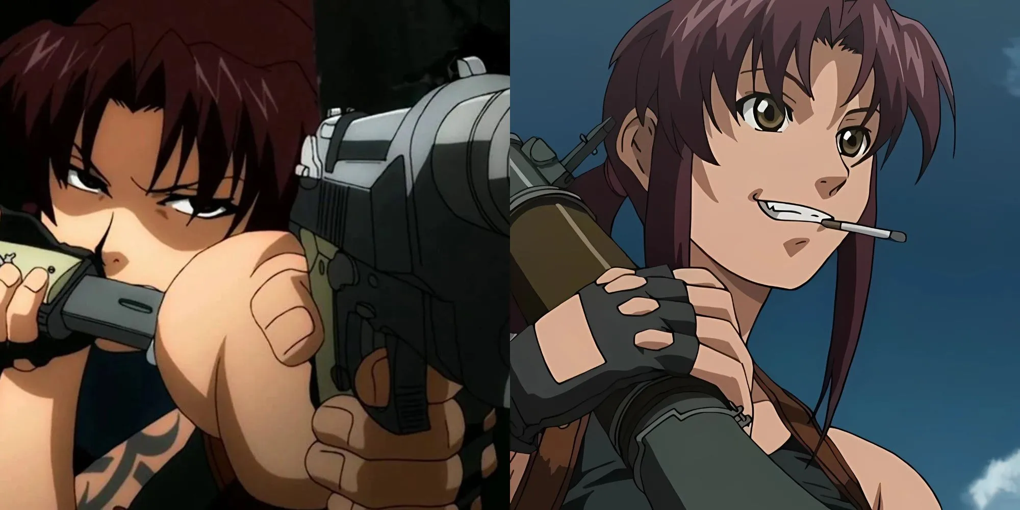 Revy cầm hai khẩu súng trong Black Lagoon