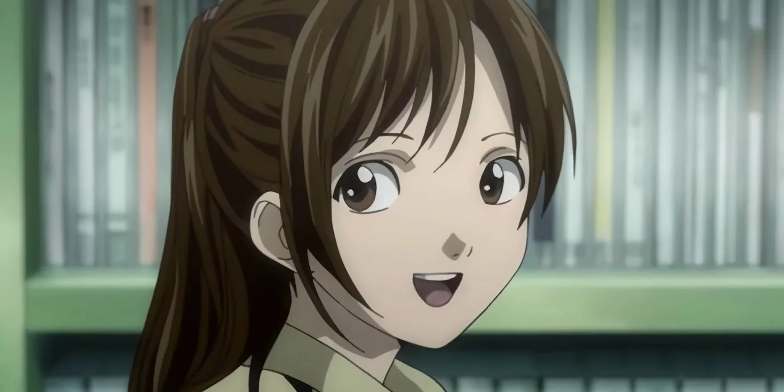 Sayu Yagami em gái của Light Yagami với vẻ ngoài bình thường, thể hiện sức mạnh tinh thần