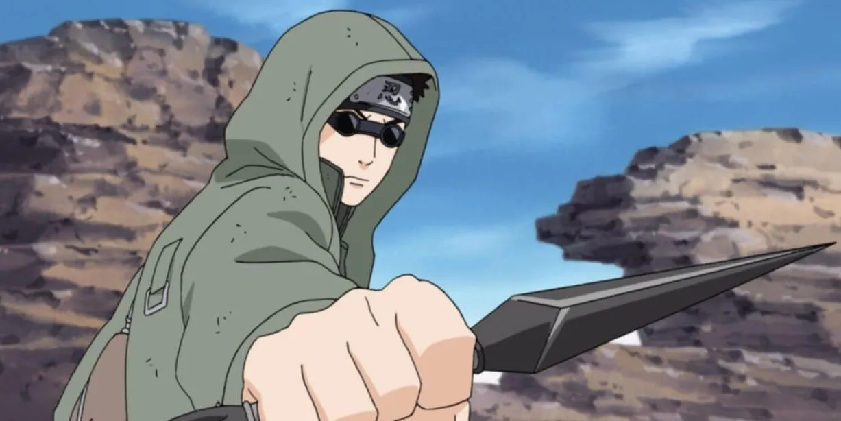 Shino Aburame, thành viên tộc Aburame sử dụng trùng thuật trong Naruto.