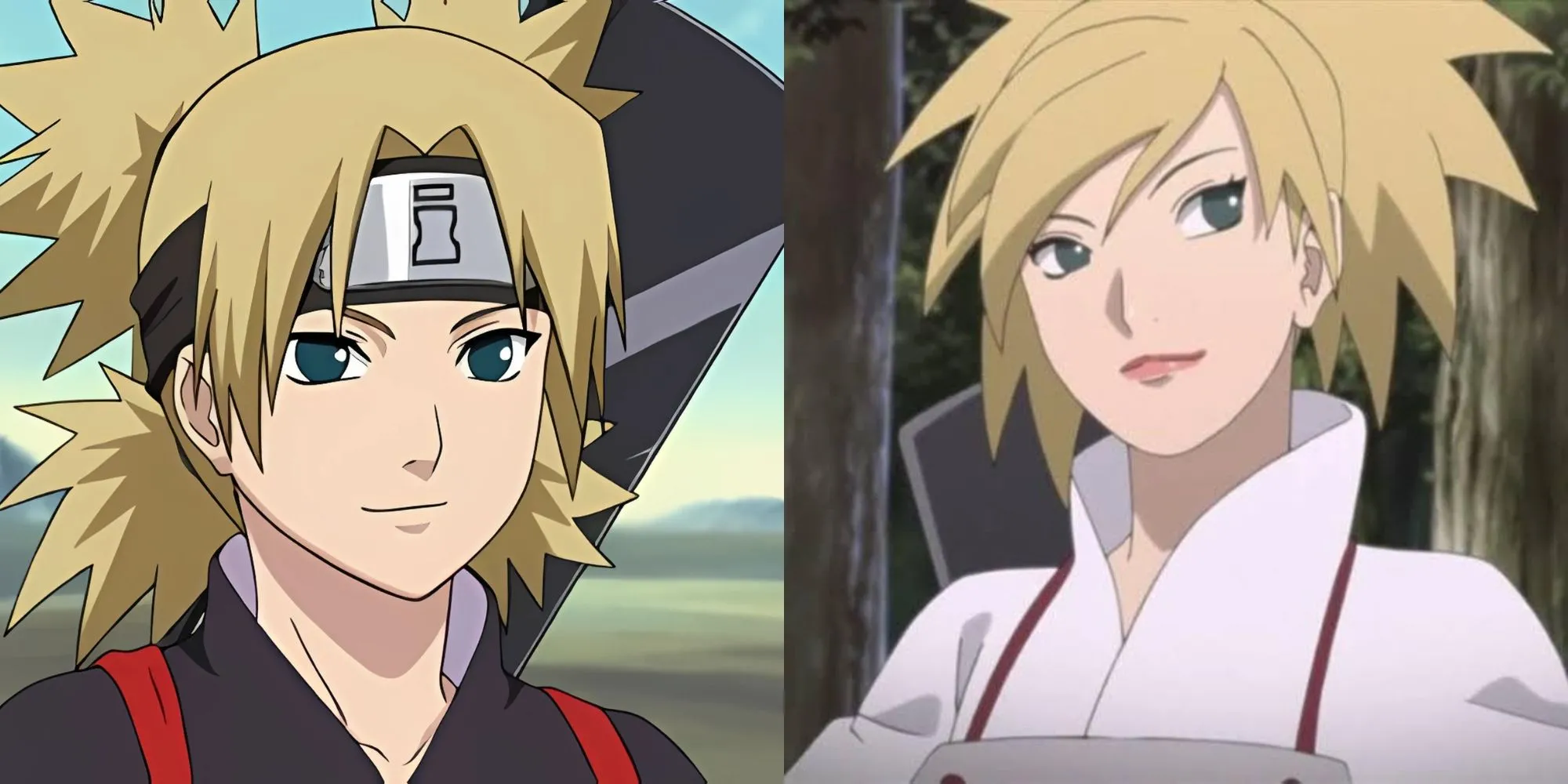 Temari với chiếc quạt chiến đấu trong Naruto