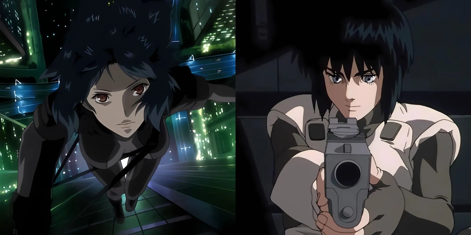 Thiếu tá Motoko Kusanagi trong series Ghost in the Shell