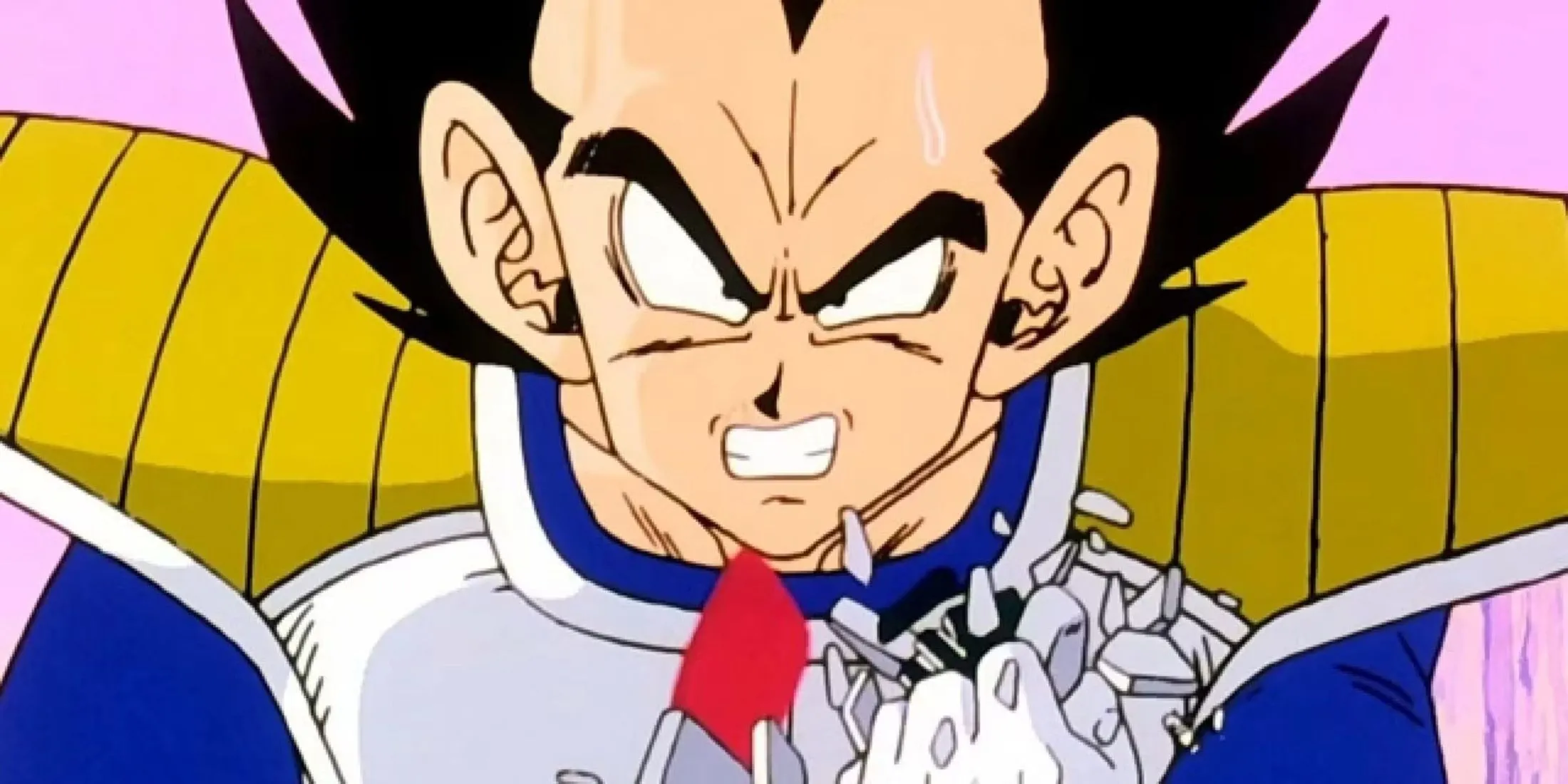 Vegeta ngạc nhiên khi Son Goku bộc lộ sức mạnh vượt trội trong Dragon Ball Z Saga Saiyan