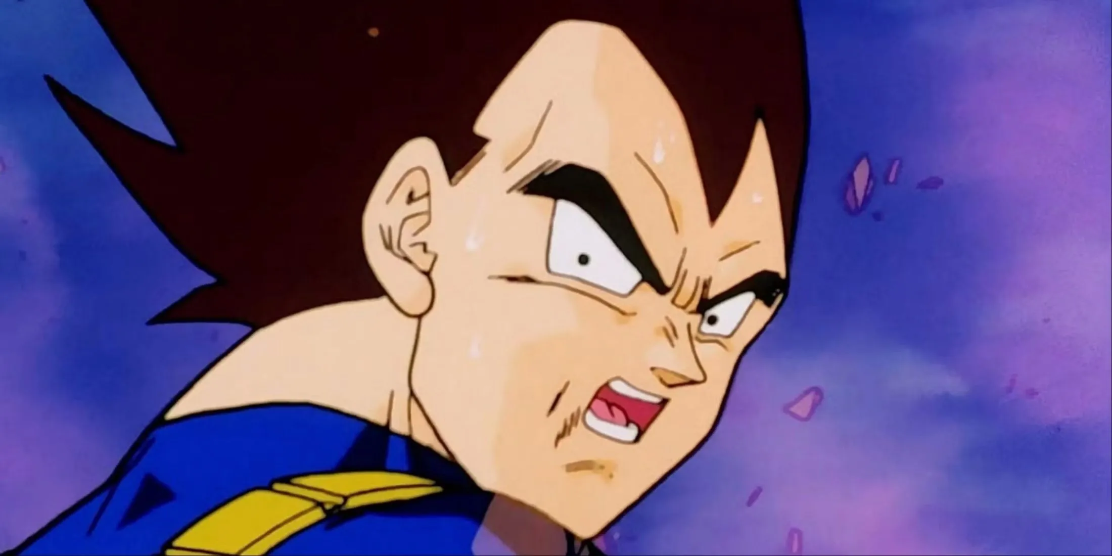 Vegeta tức giận sau cái chết của Trunks dưới tay Perfect Cell trong Dragon Ball Z
