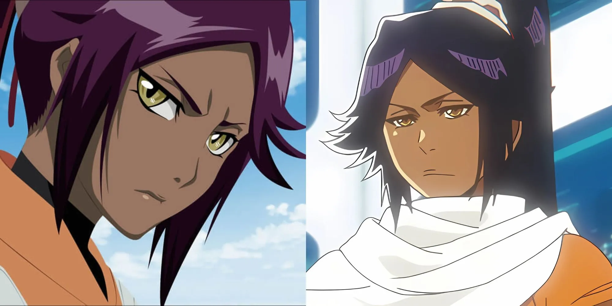 Yoruichi Shihouin trong dạng người từ anime Bleach