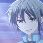 Yuki Sohma trong Fruits Basket nhìn xuống với nụ cười nhẹ