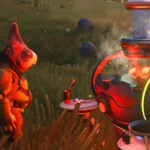 Game thủ No Man's Sky đang thực hiện thao tác nấu ăn để kiếm tiền trong game