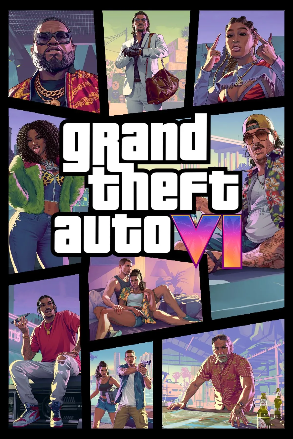 Ảnh bìa chính thức của Grand Theft Auto 6, biểu tượng cho sức hút của game.