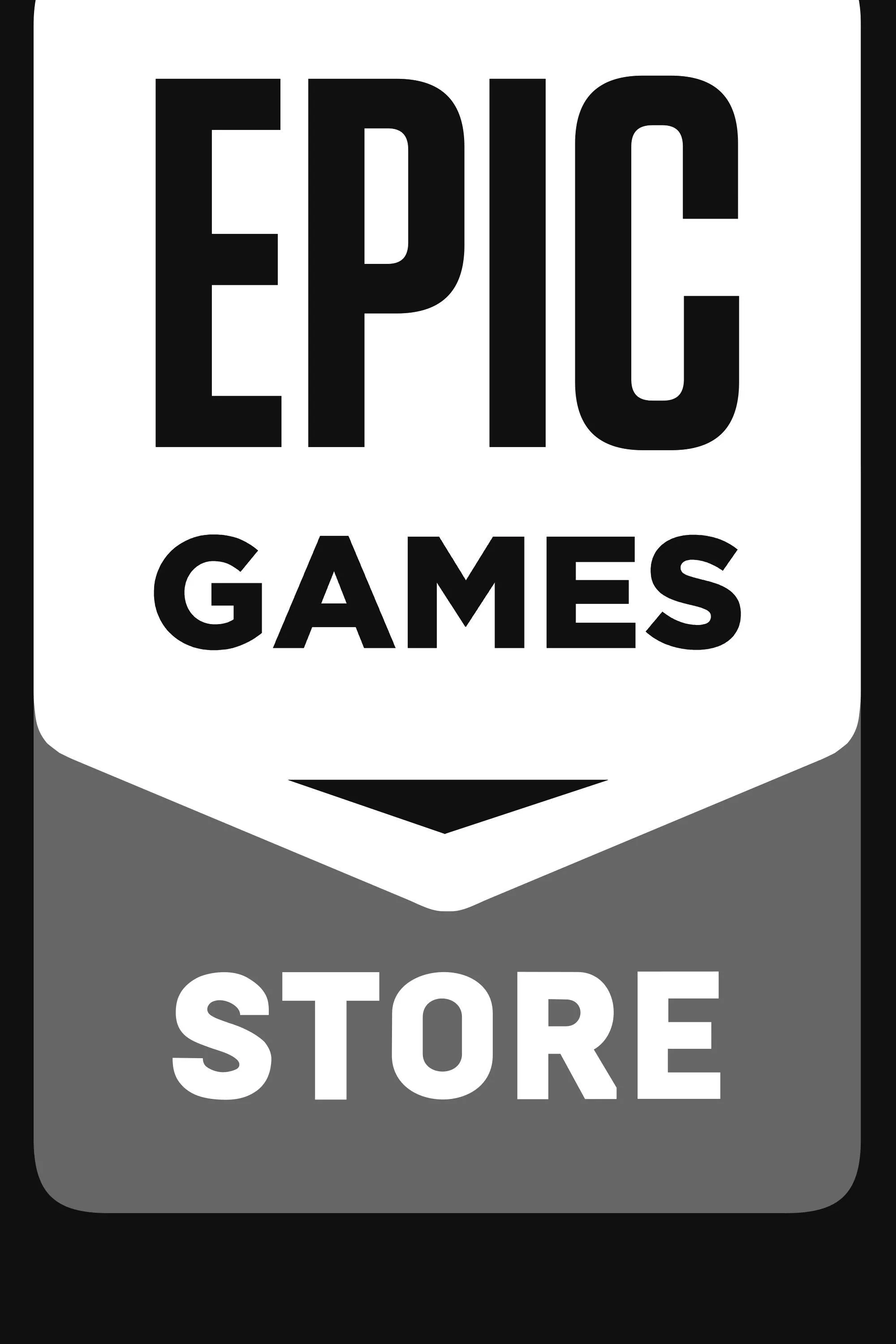 Biểu tượng Epic Games Store, nền tảng phát hành chính thức của game Out of Time khi ra mắt
