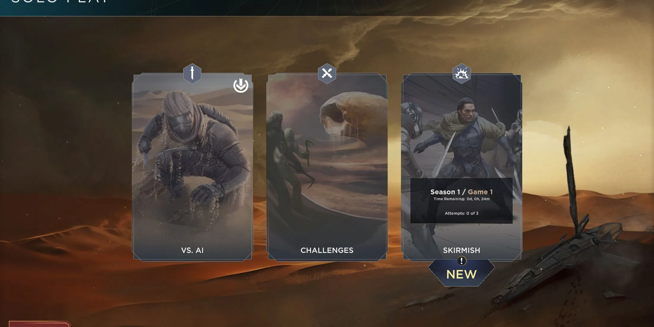 Các lá bài từ game board Dune Imperium, thể hiện nhân vật và phe phái trong vũ trụ Dune