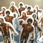 Các token zombie và người sống sót trong game Dead of Winter