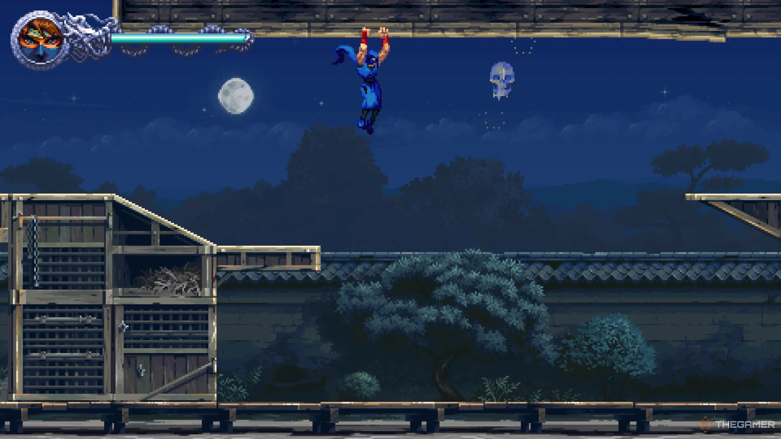 Crystal Skull duy nhất của màn 1-1 trong Ninja Gaiden: Ragebound